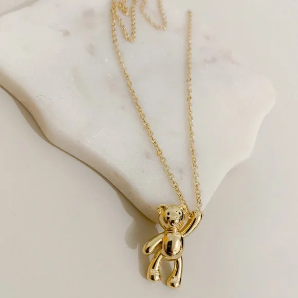 🐻Teddy Bear Necklace | 14k Gold Filled - Picture 4 of 9